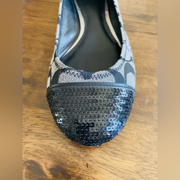 Coach Sequin Monogrammed Ballet Flats - Picture 2 of 7